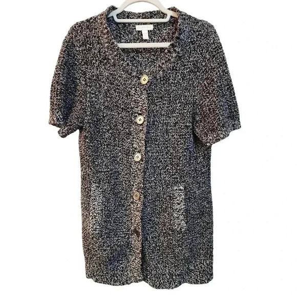 Women's Charter Club Button-Up Long Cardigan L - Picture 1 of 5